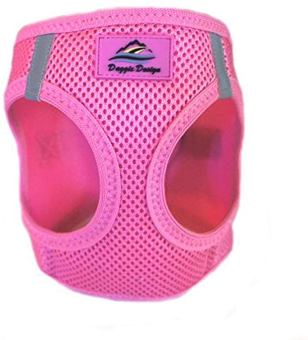 American River Choke Free Reflective Dog Harness, Pink, Small