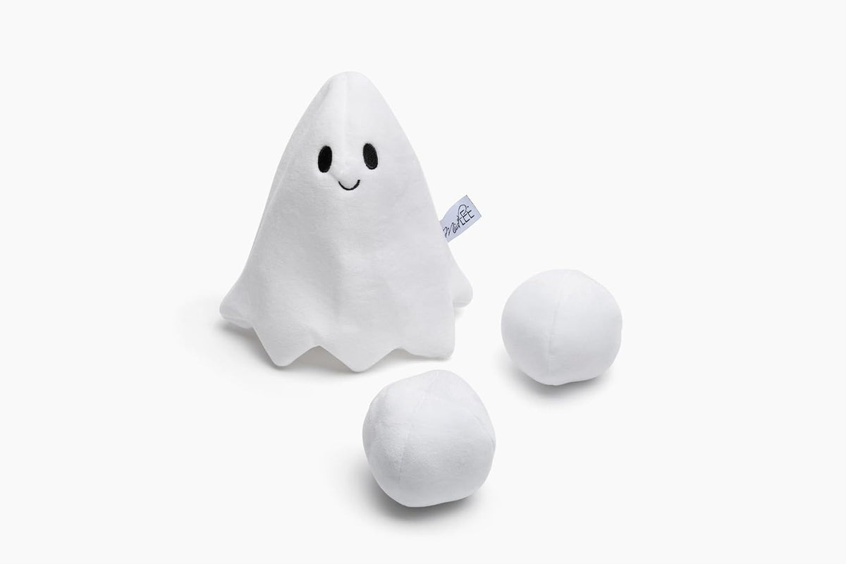 Midlee Hide a Ball Halloween Ghost Dog Toy