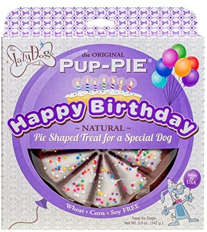 Lazy Dog Pup-PIE Happy Birthday for a Special Dog 6 Inch