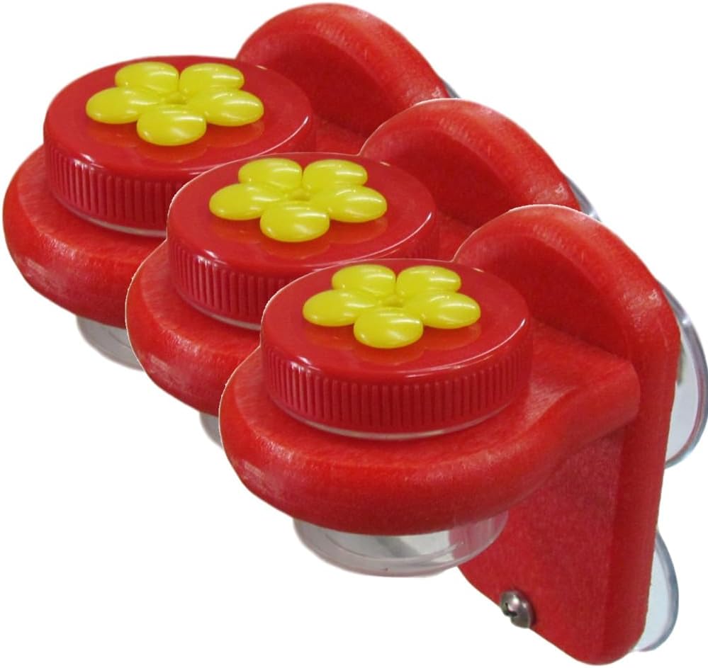 Nectar DOTS Red/Yellow Triple Window Dot Feeder - 6 Ounce