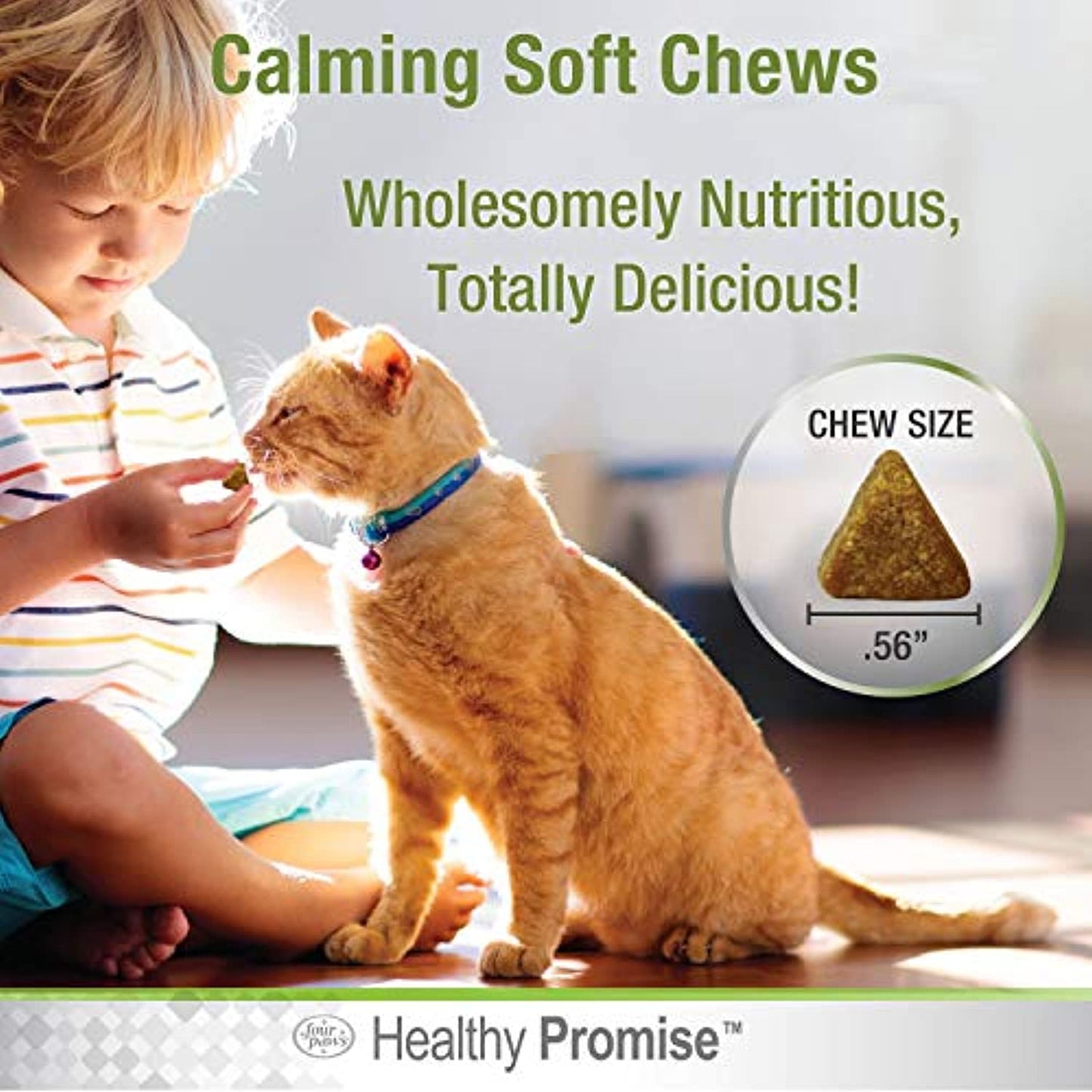 Four Paws Healthy Promise Cat Calming Chews - 110Ct
