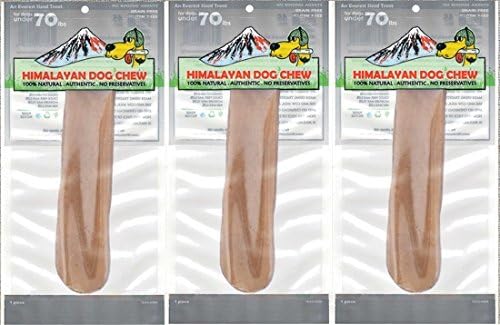 Himalayan Dog Chew, Grey XL Under 70 Pound Dog, Pack of 3