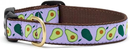 Up Country Avocado Pattern Dog Collar, Medium (12 To 18 Inches) 1 Inch Wide Width