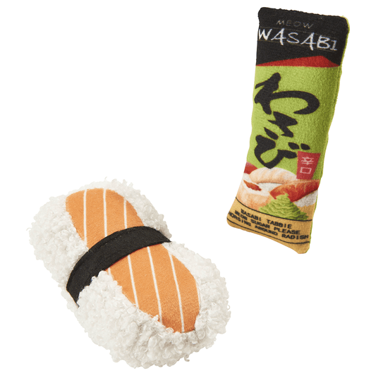 Spot Sushi Take-out Plush Catnip & Silverine Blend Cat Toy - 2 Pack Assorted Colors