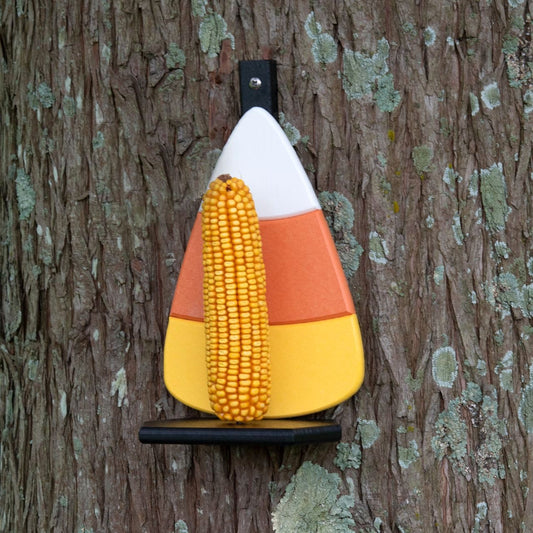 America's Favorite Candy Corn Tri-Color Squirrel Feeder