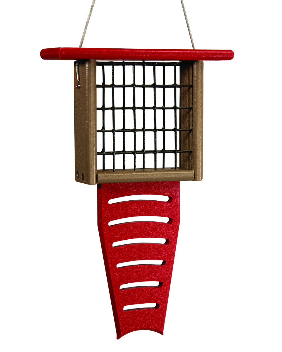 America's Favorite Red Single Tail Prop Suet Feeder