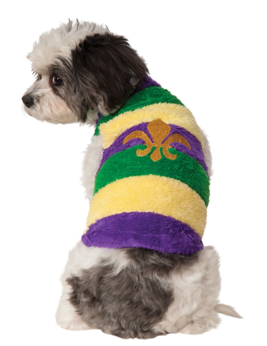 Rubie's Mardi Gras Soft Pet Sweater, X-Large, Multicolor