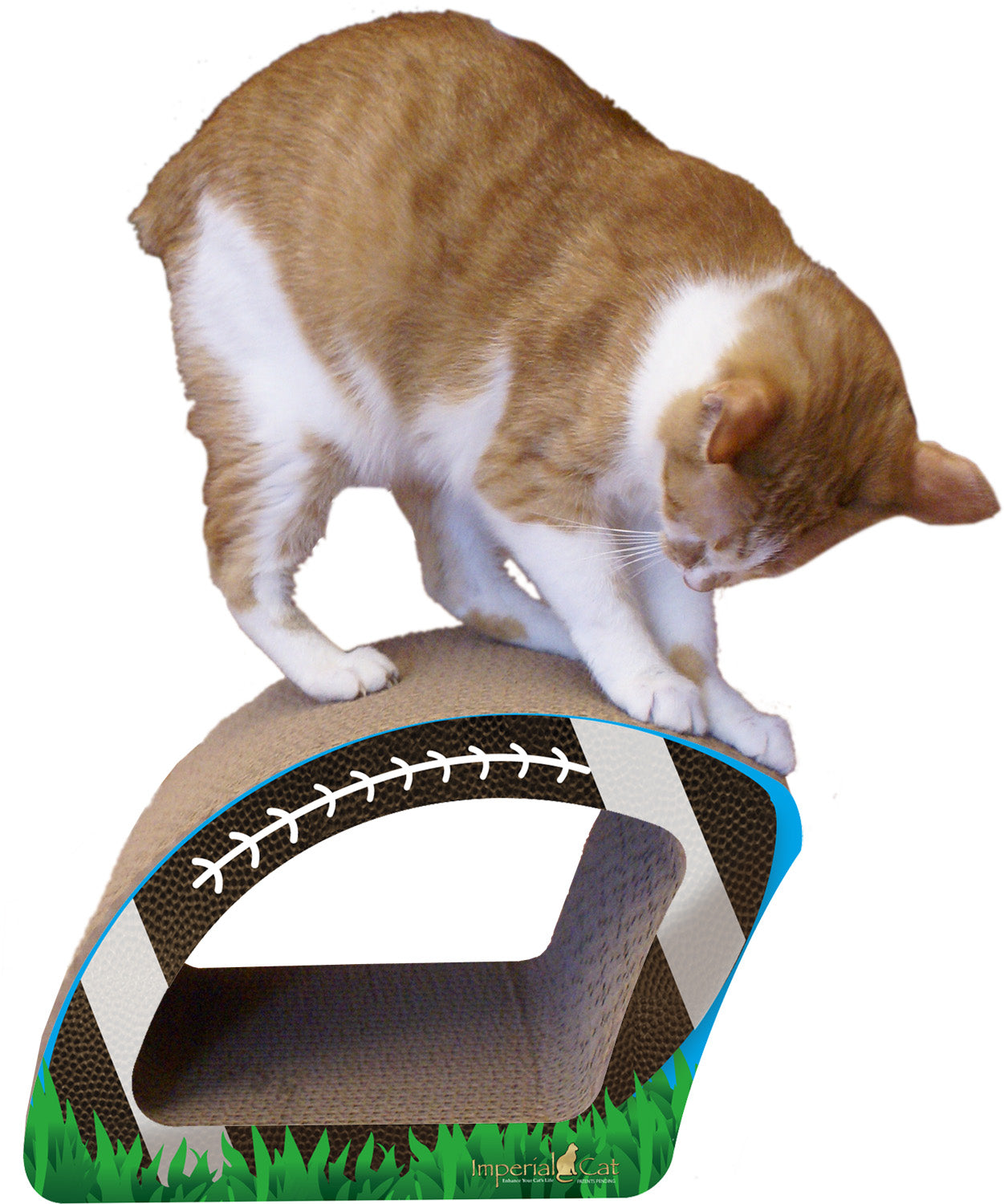 Imperial Cat Scratch 'n Shapes Football (2-in-1) Scratcher