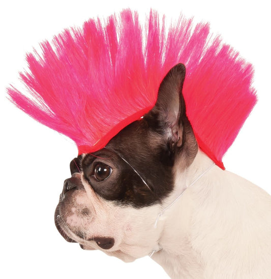 Rubies Pink Mohawk Pet Wig - Small/Medium