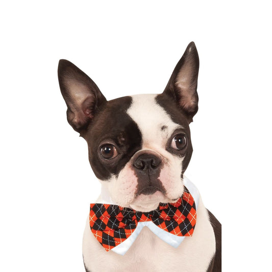 Rubies Halloween Argyle Pet Bowtie - Medium/Large