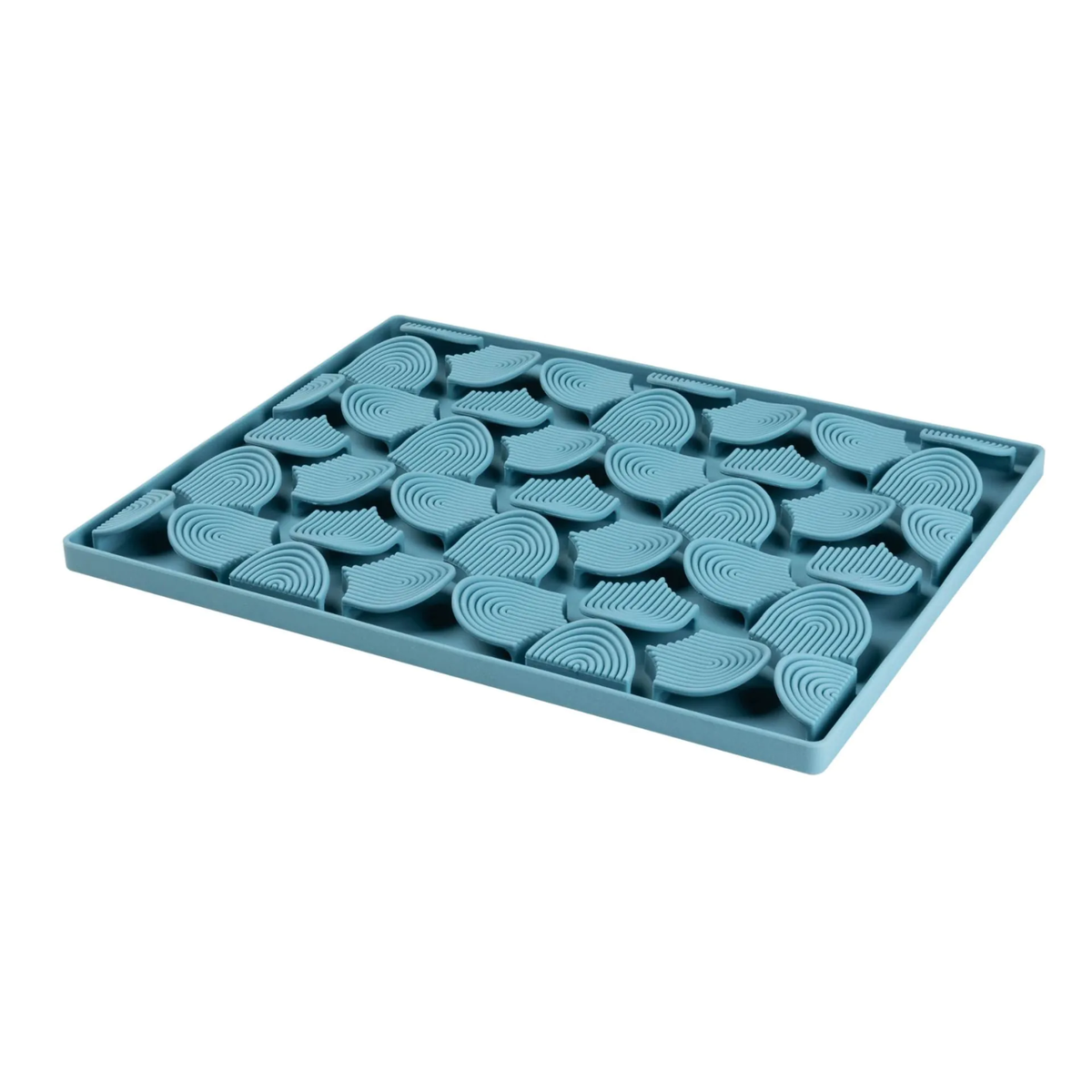 FuzzYard Life Hide & Treat Silicone Feeding Mat for Dogs, Myrtle Green