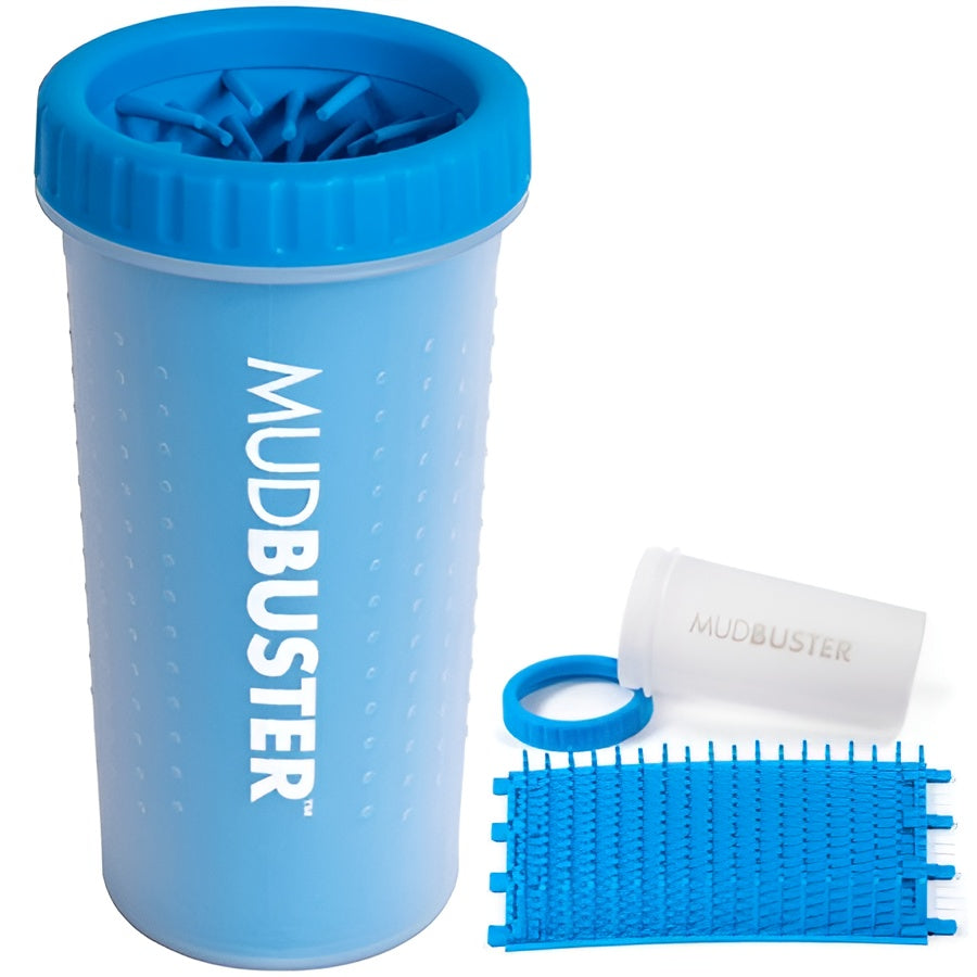 Dexas MudBuster Large Portable Pro Blue Paw Cleaner for Dogs - Large Blue