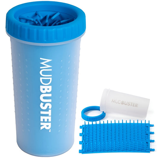 Dexas MudBuster Large Portable Pro Blue Paw Cleaner for Dogs - Large Blue