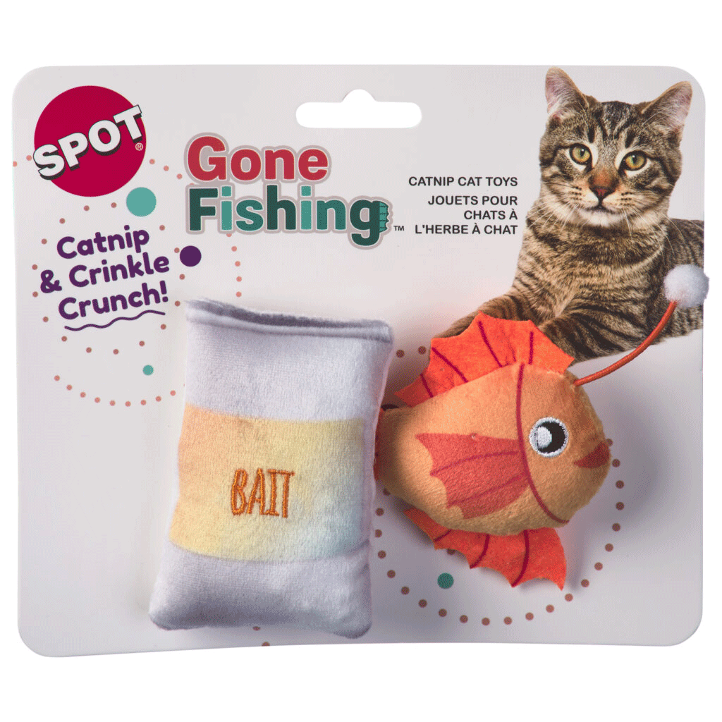 Ethical/Spot Cat Gone Fishing Cat Toys - 2pk