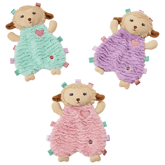 Ethical/Spot Soothers Tabbie Lambie Plush Dog Toy 12" Assorted Colors