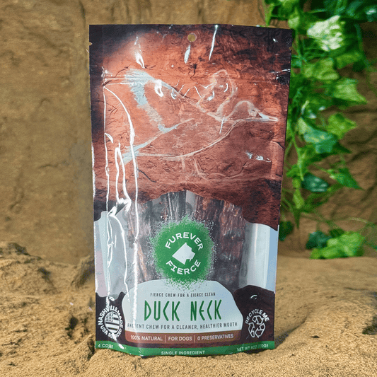FUREVER FIERCE Duck Neck Dog Treats 4ct Bag
