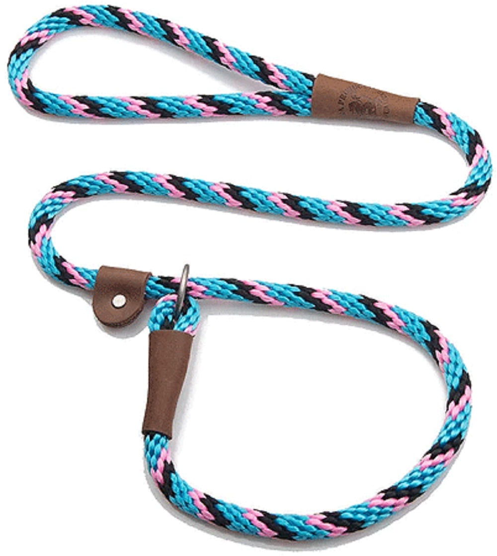 Mendota Pet Slip Leash - Dog Lead and Collar Combo - Made in The USA - Starbright, 1/2 in x 6 ft - for Large Breeds