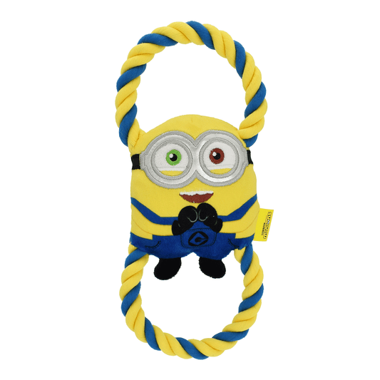 Multipet Minions Rope Tug Bob Dog Toy 10"
