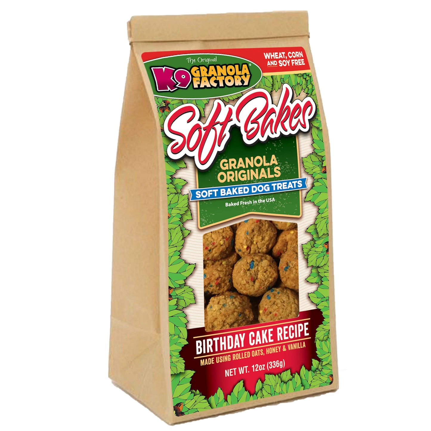 K9 Granola Factory K900334 Soft Bakes Birthday Cake, 12 oz