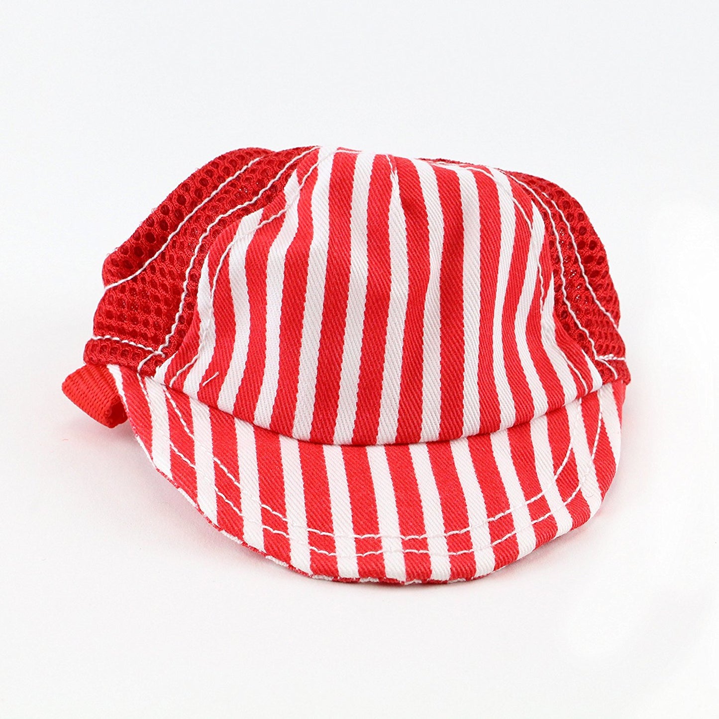 Midlee Striped Baseball Dog Hat