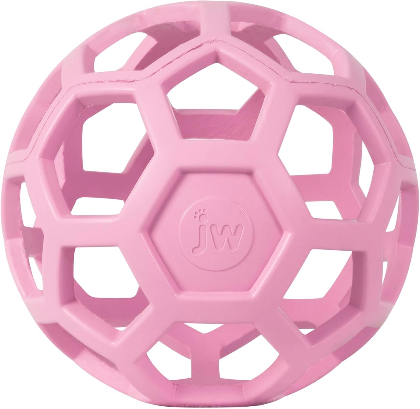 JW Pet Hol-ee Roller Rubber Dog Toy - Large(5.5" Diameter) Pink