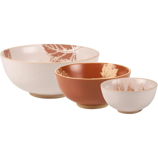 Primitives by Kathy Fall Leaves Bowl Set