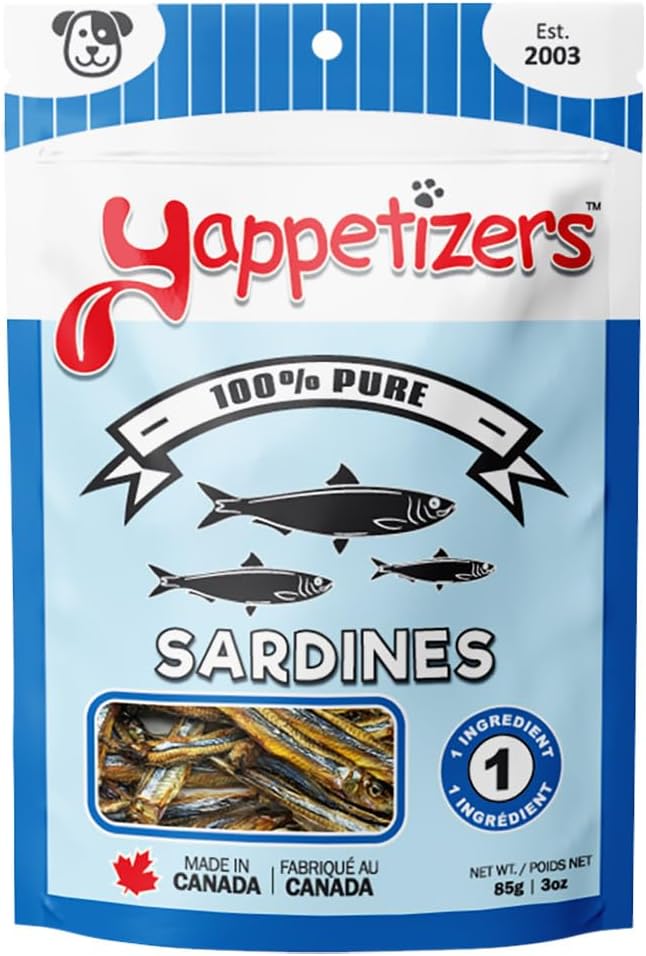 Yappetizers Treat Company Sardines Dehydrated Dog Treat - 3oz