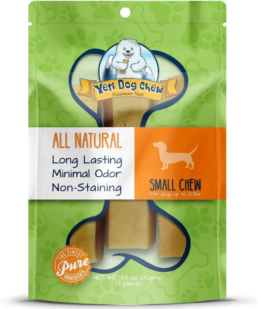 Yeti Dog Chew Small Dog Chews Treats- Small, 3.5 oz (2-4 Pieces)