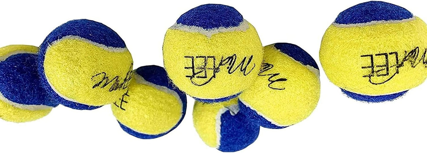 Midlee 2" Dog Tennis Balls Yellow/Blue - 12 Pack