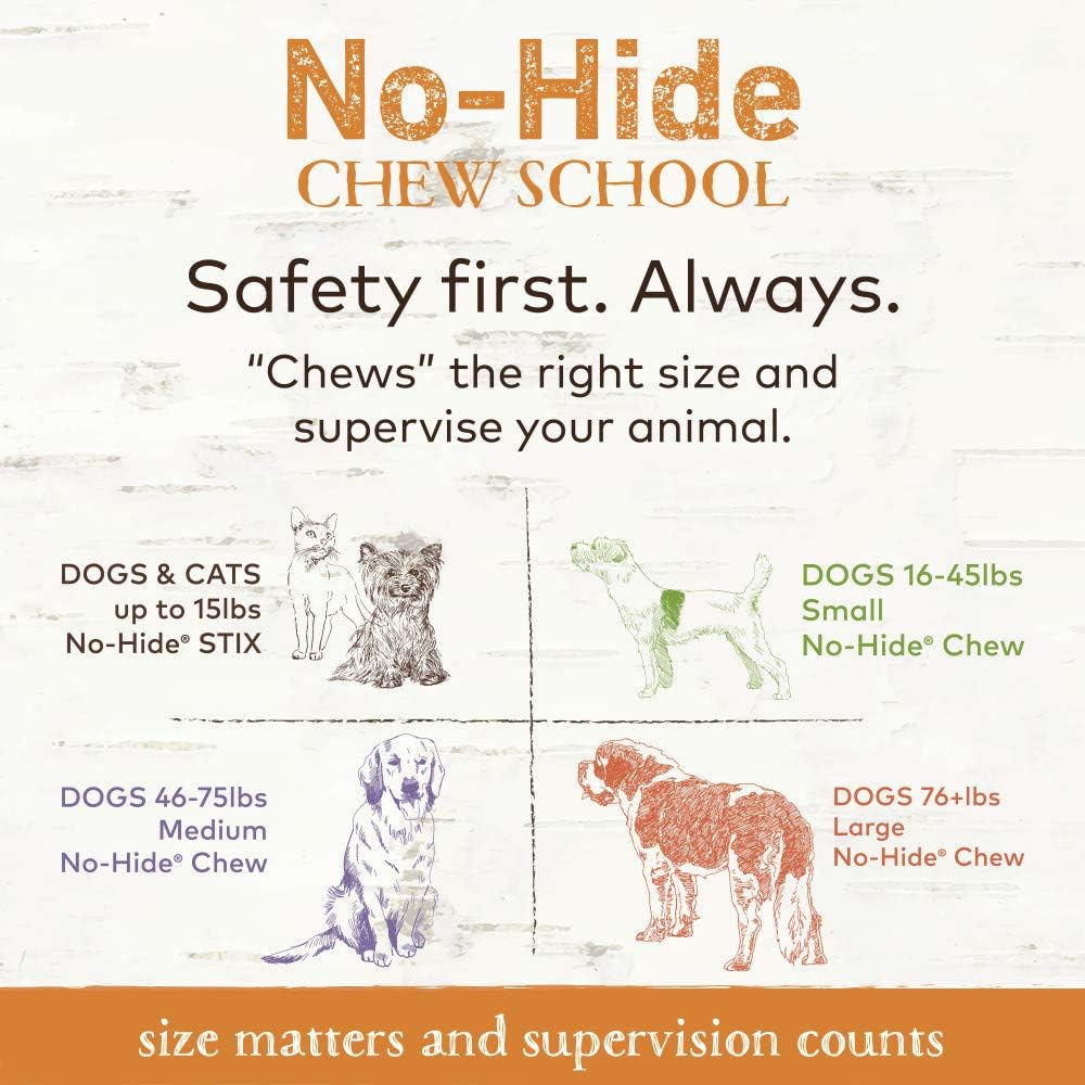 Earth Animal No-Hide Chicken Chews, 4 Inches - 6 Total (3 Packs with 2 per Pack)