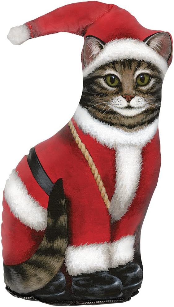 Fiddler's Elbow Santa Claus Cat Door Stop, Door Stopper, Interior