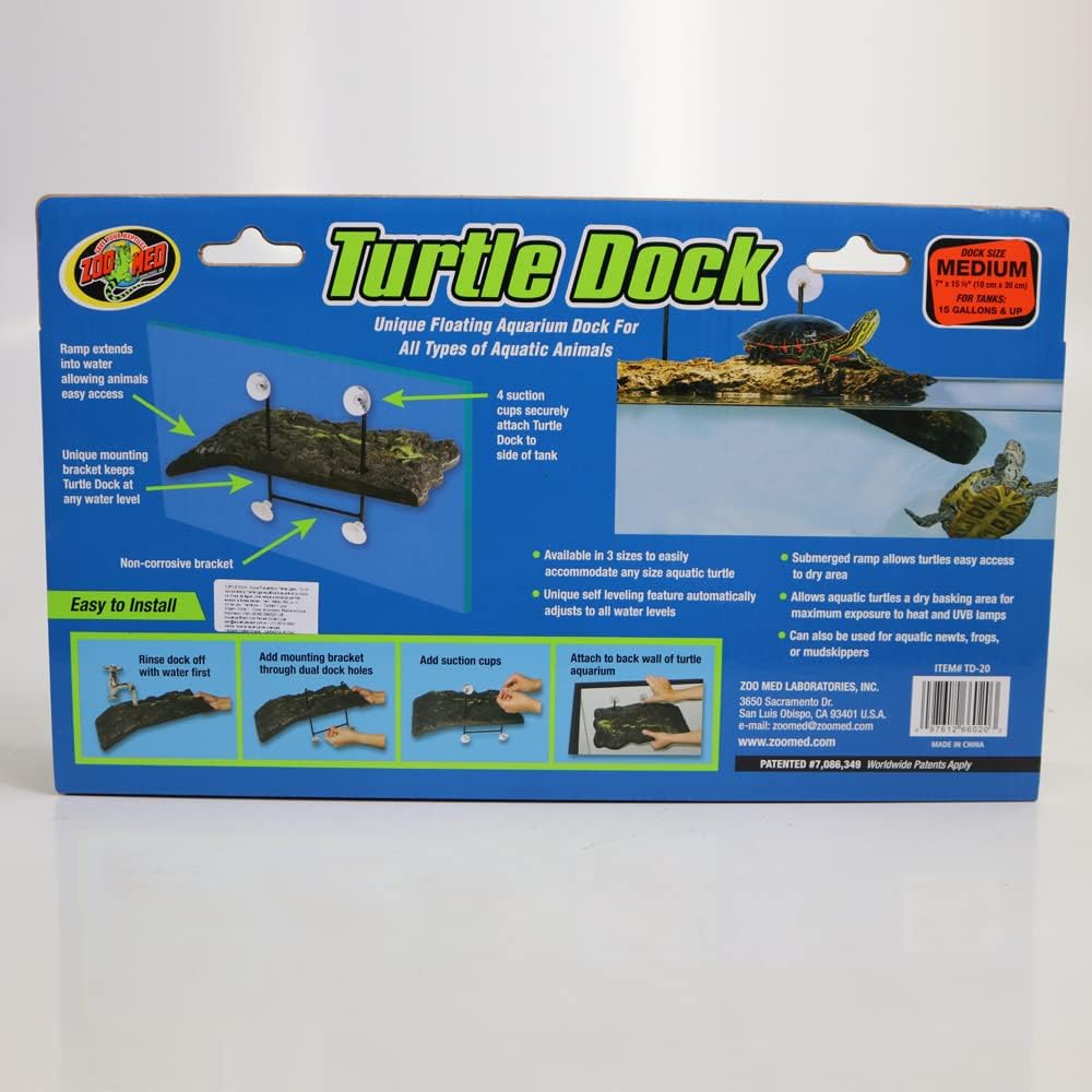 Zoo Med Floating Turtle Dock - Medium -15 Gallon (15.5"x 7")- DS