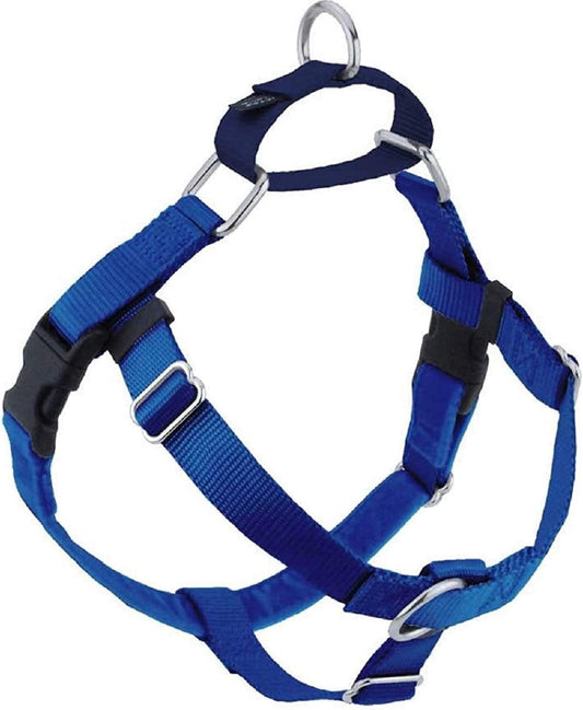 2 Hounds Design Freedom No Pull Dog Harness | Adjustable Gentle Comfortable Control for Easy Dog Walking Made in USA | 5/8" SM Royal Blue