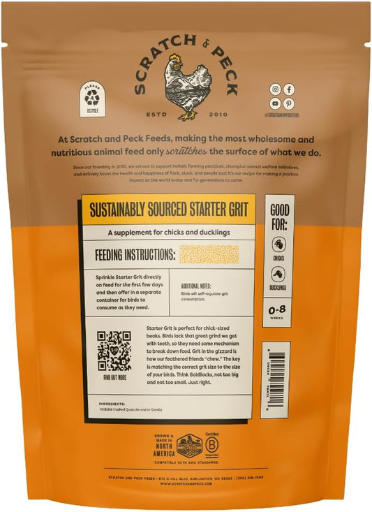 Scratch and Peck Feeds Cluckin Good Starter Grit for Chicks and Ducklings - 7 lbs