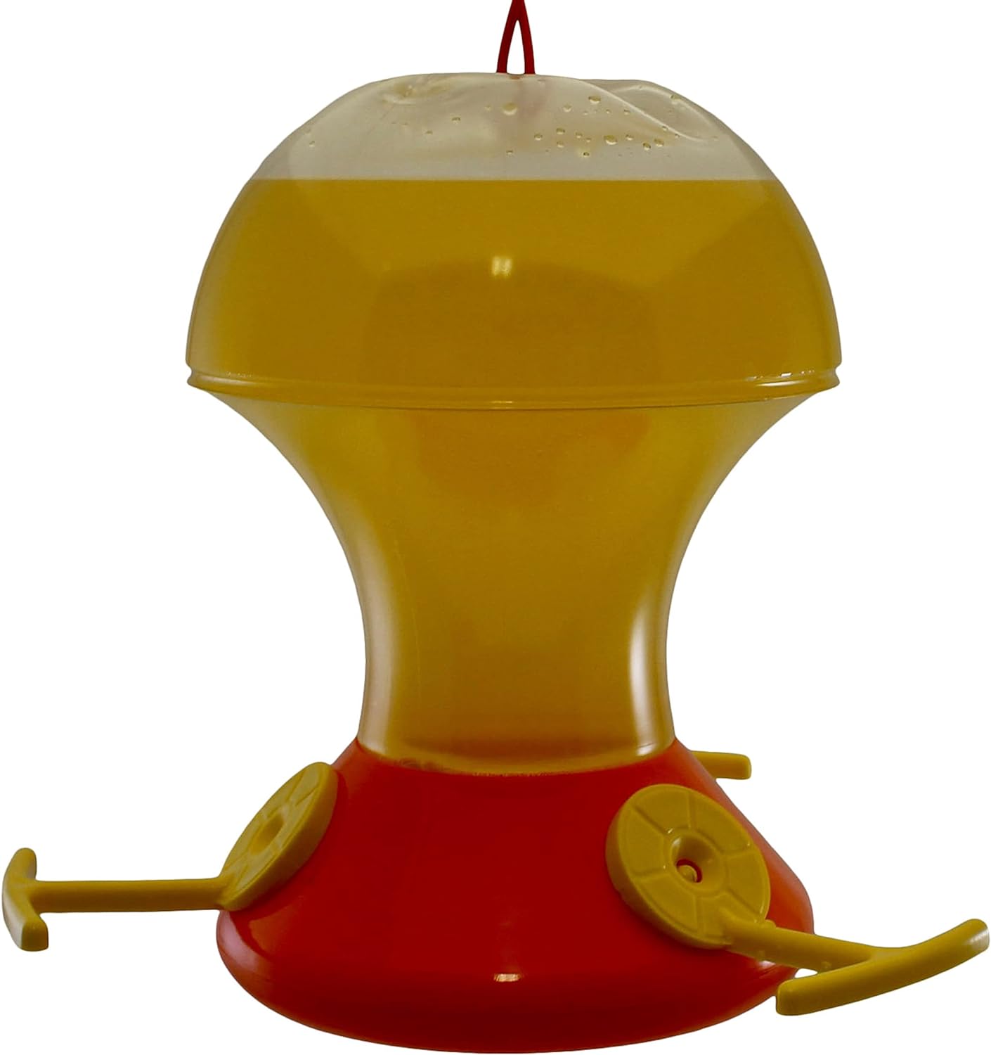 Songbird Essentials Orange/Clear Fliteline Oriole Feeder With Bee Guards - 48 Ounce