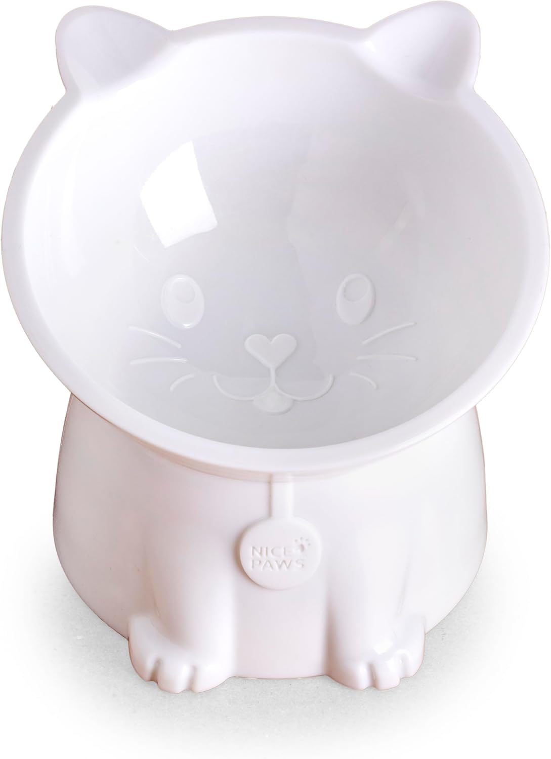 Nice Paws RECYCLED 2PC Plastic Cat Tilt Pet Bowls