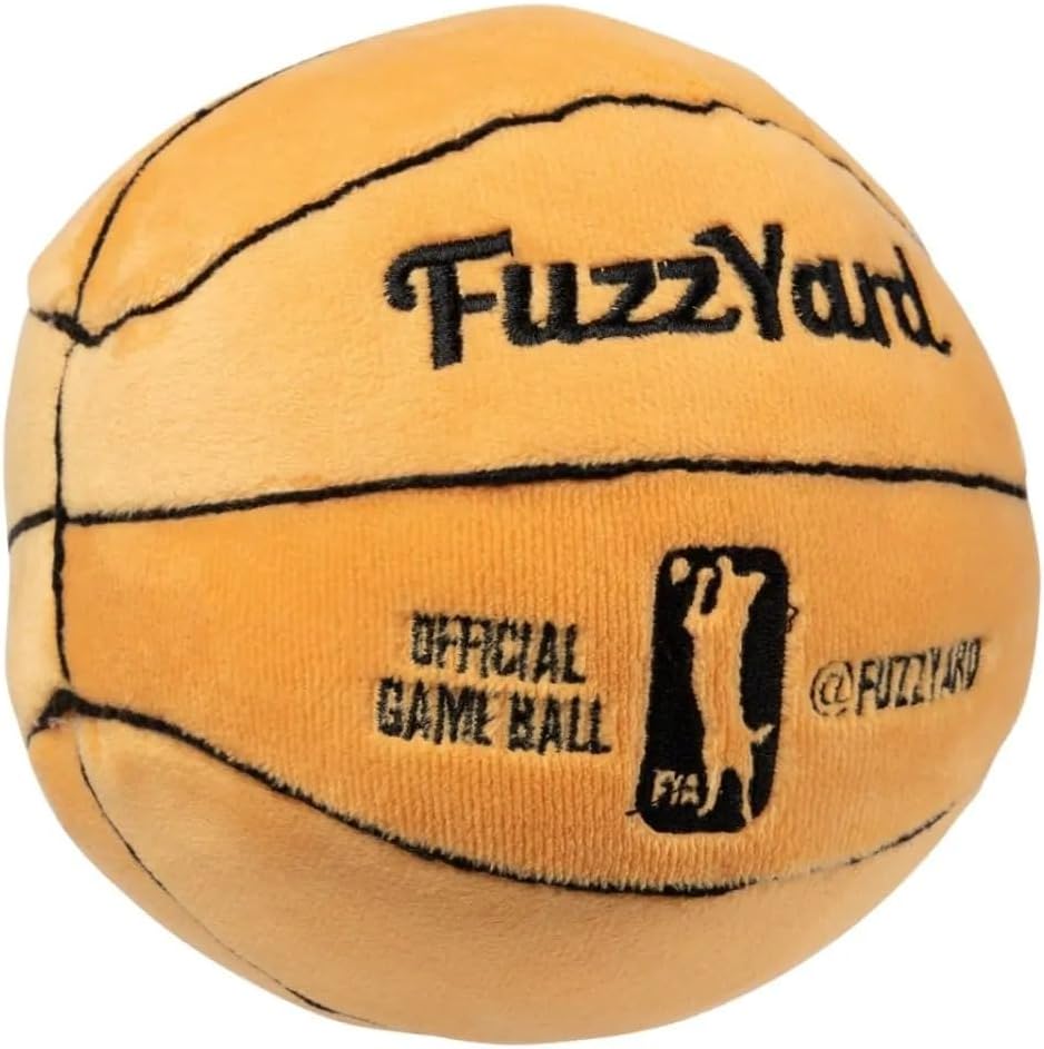FuzzYard Basketball Squeaky Plush - Dog Toy
