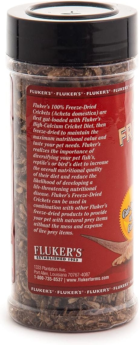 Flukers Freeze-Dried Crickets Gut Loaded with Calcium Pet Food - 1.2 oz