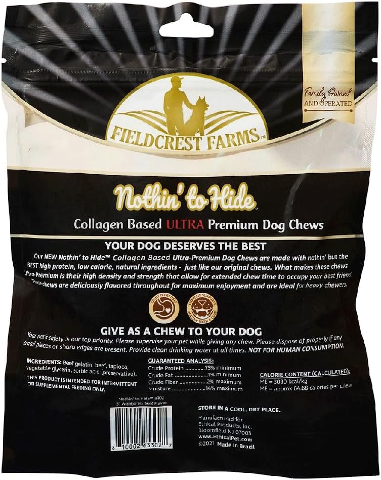 Fieldcrest Farms Nothin' To Hide Ultra Wishbone 3" Beef (Pack of 12)