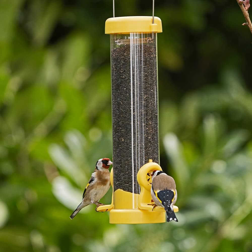 Jacobi Jayne Yellow Flo Nyjer Tube Bird Feeder - 255 mm