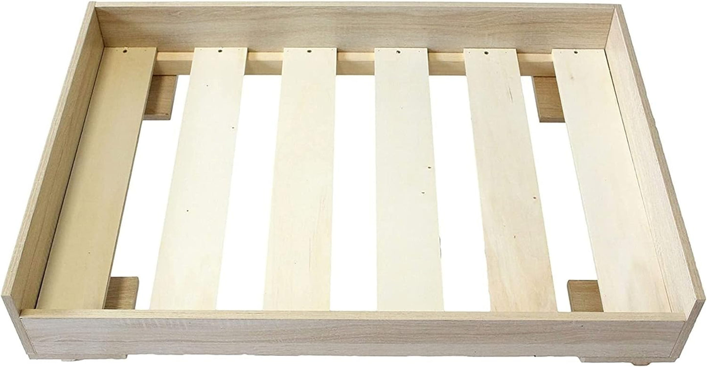 Midlee Raised Wooden Dog Bed Frame- Large