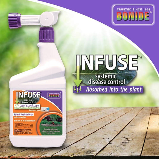 Bonide Infuse Lawn and Landscape Systemic Disease Control, Ready to Spray Fungicide (32 oz.)