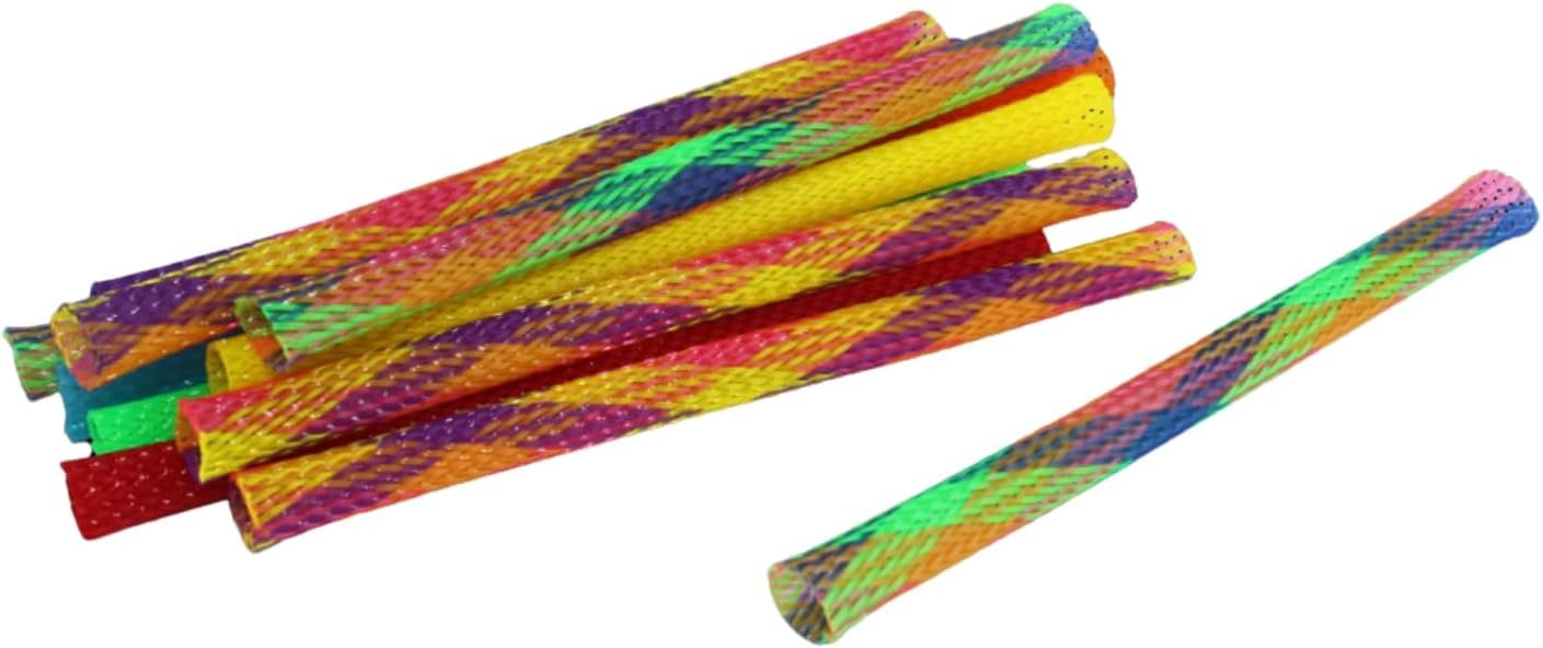 MultiPet Kitty Straws Assorted Cat Toys - 12 Pack (7 in)