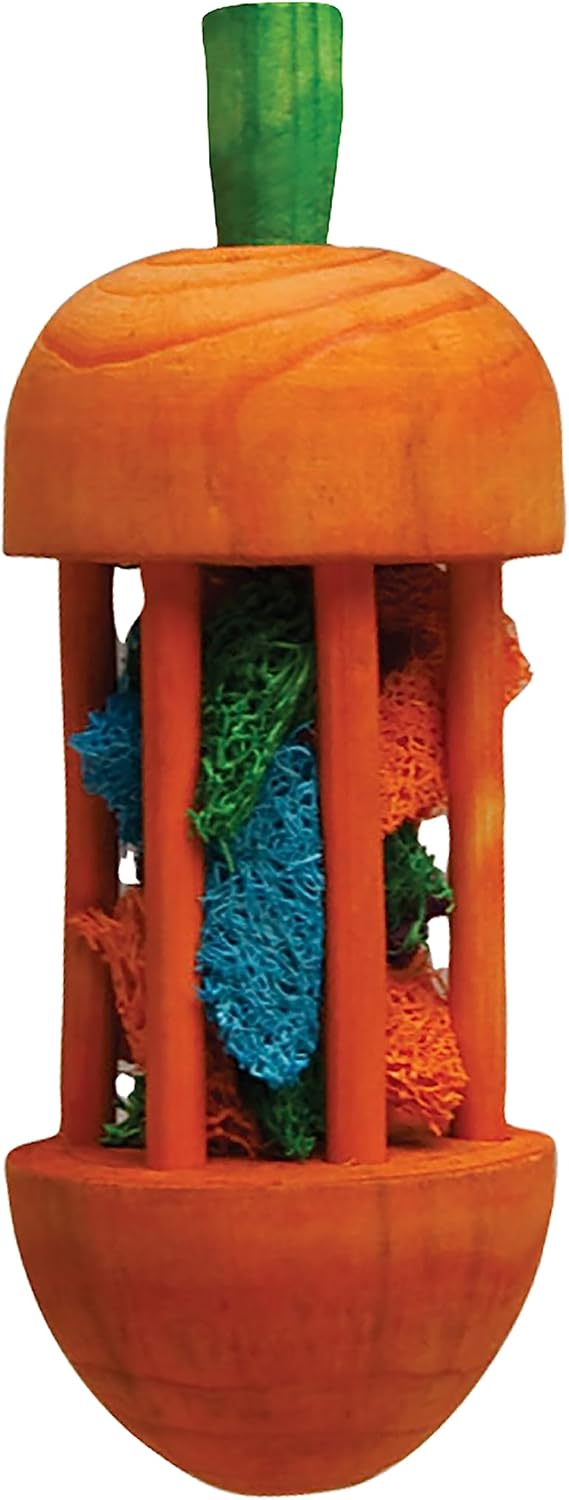 Kaytee Carousel Chew Toy - Carrot (1.75" Diameter x 4.75" High)