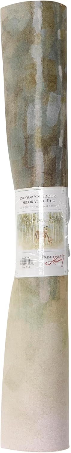 Primitives by Kathy Deer And Fawn Rug- Indoor/Outdoor