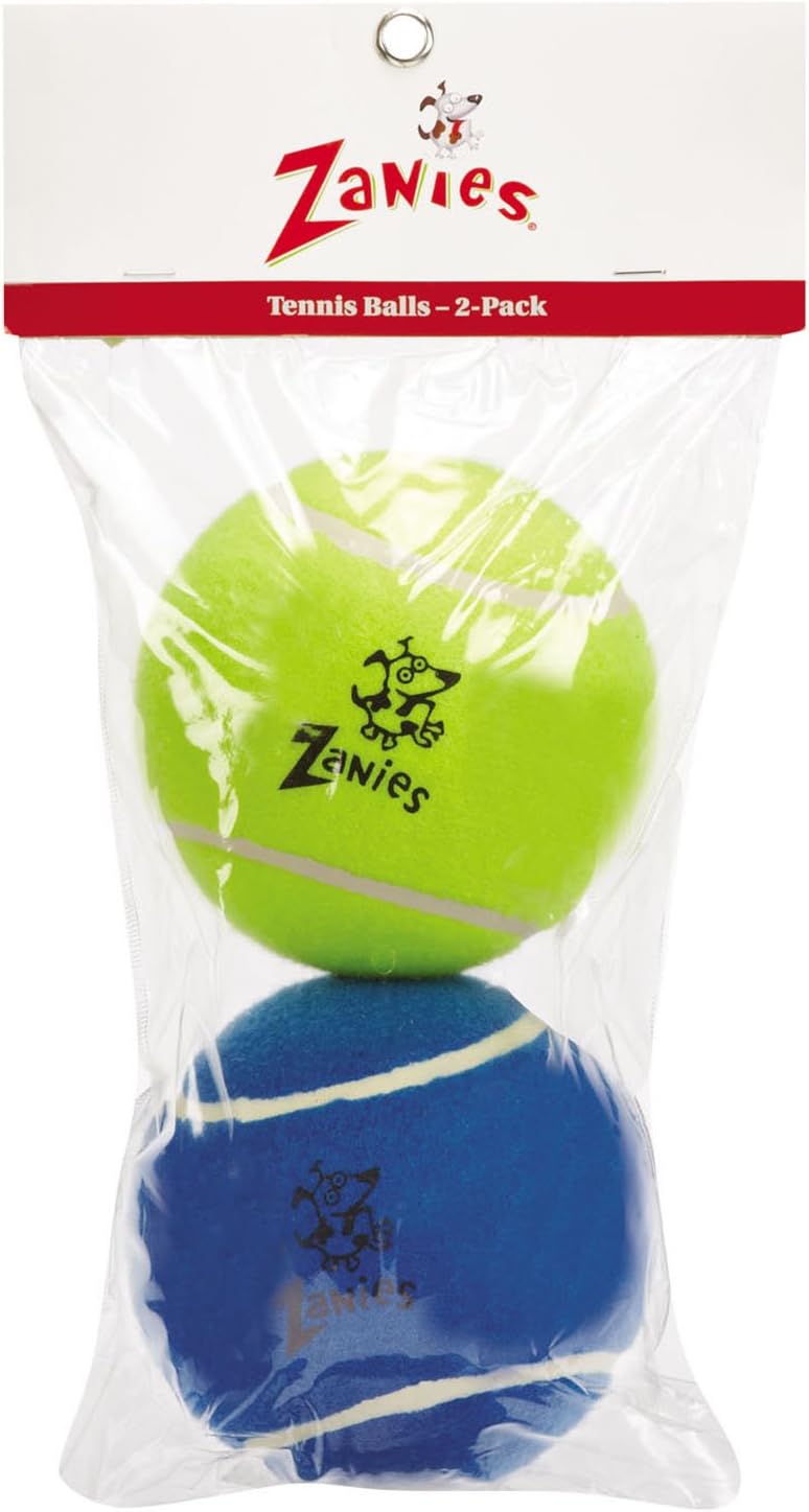 Zanies 5" Giant Tennis Ball for Dogs, 2-Packs