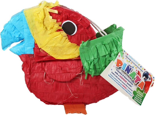PENN-PLAX Birdie Pinata with Natural Nesting Material – Safe for Small and Medium Birds – Colorful & Fun Addition to Any Cage – Small