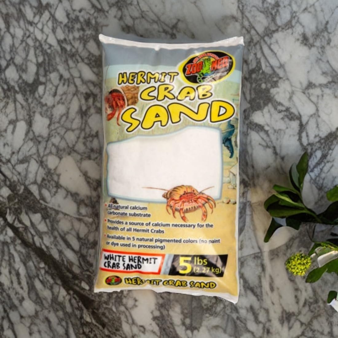 Zoo Med White Hermit Crab Sand - 5 lbs