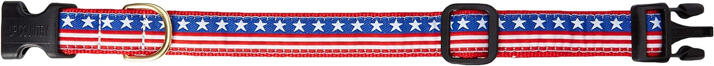 Up Country Stars and Stripes Dog Collar - Medium