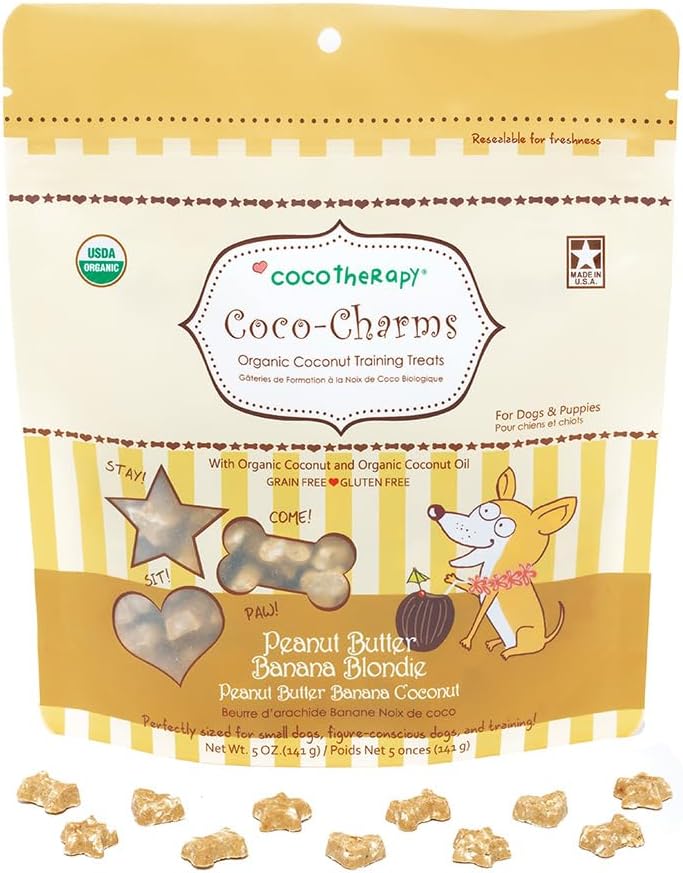 Coco Therapy Peanut Butter Banana Coco-Charms Dog Training Treats